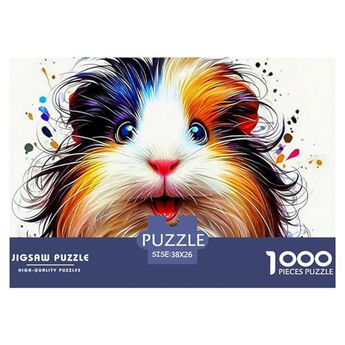 Guineeschwein 1000 Teile Puzzle Für Erwachsene Und Kinder Ab 12 Jahren Herausforderndes Premium Quality Familienspiel Geschenk Für Liebhaber Oder Freunde 38x26cm/1000pcs von GKWEQPQWK
