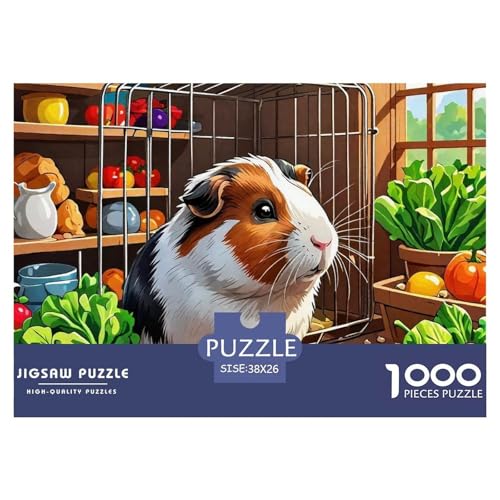 Guineeschwein 1000 Teile Puzzle Für Erwachsene Und Kinder Herausforderndes Geschicklichkeitsspiel Für Die Ganze Familie Perfekt Für Spieleabende Geschenk Für Liebhaber Oder Freunde 38x26cm/1000pcs von GKWEQPQWK