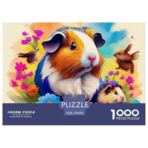Guineeschwein 1000 Teilen Puzzle Für Erwachsene Und Kinder Ab 12 Jahren Herausforderndes Premium Quality Familienspiel Geschenk Für Liebhaber Oder Freunde 70x50cm/1000pcs Guineeschwein 1000 Teilen Puzzle Für Erwachsene Und Kinder Ab 12 Jahren Herausforderndes Premium Quality Familienspiel Geschenk Für Liebhaber Oder Freunde 70x50cm/1000pcs von GKWEQPQWK