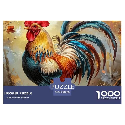 Hahn 1000 Teile Puzzle Für Erwachsene Und Kinder Ab 12 Jahren Herausforderndes Premium Quality Perfekt Für Spieleabende Geschenk Für Liebhaber Oder Freunde 38x26cm/1000pcs Hahn 1000 Teile Puzzle Für Erwachsene Und Kinder Ab 12 Jahren Herausforderndes Premium Quality Perfekt Für Spieleabende Geschenk Für Liebhaber Oder Freunde 38x26cm/1000pcs von GKWEQPQWK
