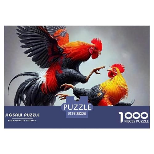 Hahn 1000 Teilen Puzzle Für Erwachsene Und Kinder Ab 12 Jahren Herausforderndes Geschicklichkeitsspiel Für Die Ganze Familie Familienspiel Geschenk Für Liebhaber Oder Freunde 38x26cm/1000pcs von GKWEQPQWK