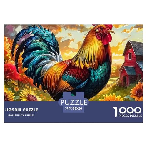 Hahn 1000 Teilen Puzzle Für Erwachsene Und Kinder Ab 12 Jahren Herausforderndes Premium Quality Familienspiel Geschenk Für Liebhaber Oder Freunde 38x26cm/1000pcs Hahn 1000 Teilen Puzzle Für Erwachsene Und Kinder Ab 12 Jahren Herausforderndes Premium Quality Familienspiel Geschenk Für Liebhaber Oder Freunde 38x26cm/1000pcs von GKWEQPQWK