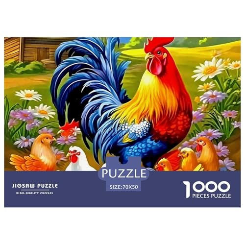 Hahn 1000 Teilen Puzzle Für Erwachsene Und Kinder Ab 12 Jahren Herausforderndes Premium Quality Familienspiel Geschenk Für Liebhaber Oder Freunde 70x50cm/1000pcs Hahn 1000 Teilen Puzzle Für Erwachsene Und Kinder Ab 12 Jahren Herausforderndes Premium Quality Familienspiel Geschenk Für Liebhaber Oder Freunde 70x50cm/1000pcs von GKWEQPQWK