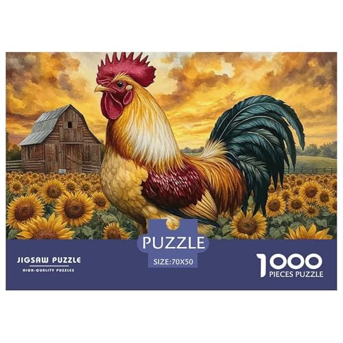 Hahn 1000 Teilen Puzzle Für Erwachsene Und Kinder Ab 12 Jahren Herausforderndes Premium Quality Perfekt Für Spieleabende Geschenk Für Liebhaber Oder Freunde 70x50cm/1000pcs Hahn 1000 Teilen Puzzle Für Erwachsene Und Kinder Ab 12 Jahren Herausforderndes Premium Quality Perfekt Für Spieleabende Geschenk Für Liebhaber Oder Freunde 70x50cm/1000pcs von GKWEQPQWK
