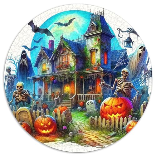 Halloween Kürbis 1000 Teile Halloween-Thema Circular Puzzles Erwachsene Und Kinder, Schwieriges Großes Pädagogisches Verringerter Druck Rundes Für Erwachsene Geschenke Für Mama, 1000pcs (67.5x67.5cm) Halloween Kürbis 1000 Teile Halloween-Thema Circular Puzzles Erwachsene Und Kinder, Schwieriges Großes Pädagogisches Verringerter Druck Rundes Für Erwachsene Geschenke Für Mama, 1000pcs (67.5x67.5cm) von GKWEQPQWK