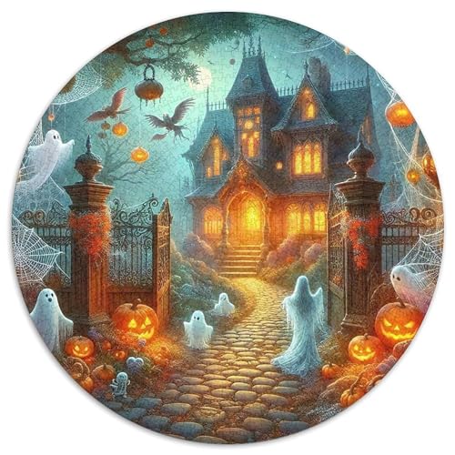 Halloween Kürbis 1000 Teile Halloween-Thema Circular Puzzles Für Erwachsene Kinder Schwieriges Großes Pädagogisches Verringerter Druck Stressfreisetzung Spielzeug Geschenke Für Mama, 1000pcs (67.5x67 Halloween Kürbis 1000 Teile Halloween-Thema Circular Puzzles Für Erwachsene Kinder Schwieriges Großes Pädagogisches Verringerter Druck Stressfreisetzung Spielzeug Geschenke Für Mama, 1000pcs (67.5x67 von GKWEQPQWK