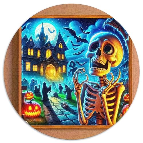 Halloween Kürbis 1000 Teile Halloween-Thema Circular Puzzles Stressabbau-Spielzeugfür Erwachsene Kinder Schwieriges Großes Pädagogisches Karton - Familienpuzzle Geschenke Für Mama, 1000pcs (67.5x67.5 Halloween Kürbis 1000 Teile Halloween-Thema Circular Puzzles Stressabbau-Spielzeugfür Erwachsene Kinder Schwieriges Großes Pädagogisches Karton - Familienpuzzle Geschenke Für Mama, 1000pcs (67.5x67.5 von GKWEQPQWK