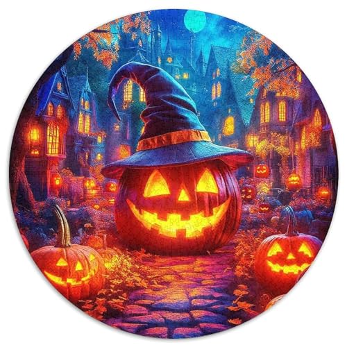 Halloween Kürbis 1000 Teile Halloween-Thema Circular Puzzles Stressabbau-Spielzeugfür Erwachsene Kinder Schwieriges Großes Pädagogisches Verringerter Druck Karton - Familienpuzzle Geschenke Für Mama, Halloween Kürbis 1000 Teile Halloween-Thema Circular Puzzles Stressabbau-Spielzeugfür Erwachsene Kinder Schwieriges Großes Pädagogisches Verringerter Druck Karton - Familienpuzzle Geschenke Für Mama, von GKWEQPQWK