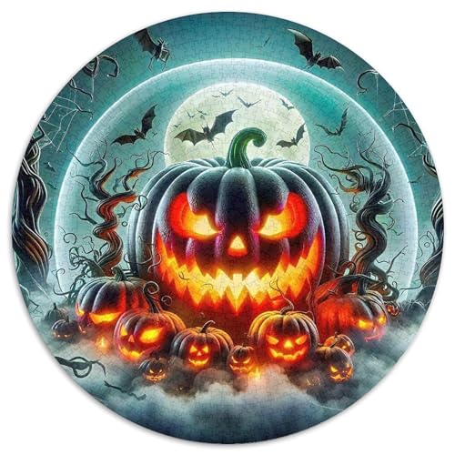 Halloween Kürbis 1000 Teile Halloween-Thema Circular Puzzles Stressabbau-Spielzeugfür Erwachsene Kinder Schwieriges Unmögliches Für Verringerter Druck Rundes Für Erwachsene Geschenke Für Mama, 1000pc Halloween Kürbis 1000 Teile Halloween-Thema Circular Puzzles Stressabbau-Spielzeugfür Erwachsene Kinder Schwieriges Unmögliches Für Verringerter Druck Rundes Für Erwachsene Geschenke Für Mama, 1000pc von GKWEQPQWK