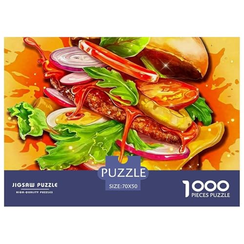 Hamburger 1000 Teilen Puzzle Für Erwachsene Und Kinder Herausforderndes Geschicklichkeitsspiel Für Die Ganze Familie Perfekt Für Spieleabende Geschenk Für Liebhaber Oder Freunde 70x50cm/1000pcs von GKWEQPQWK