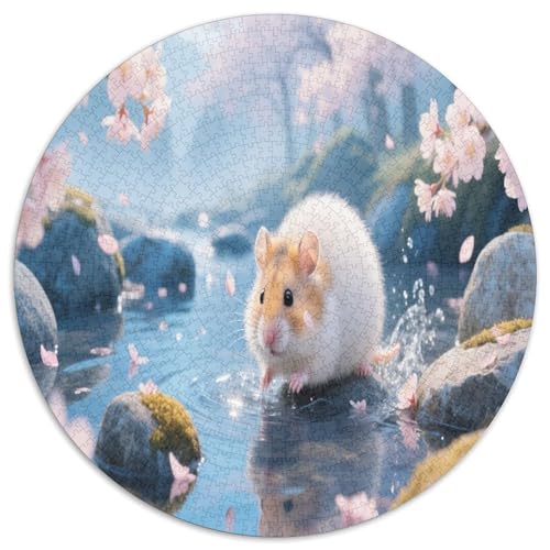 Hamster 1000 Teile Circular Puzzles Für Erwachsene Kinder - Schwer, Stressfreisetzung Spielzeug Geschenke Für Mama, 1000pcs (67.5x67.5cm) von GKWEQPQWK