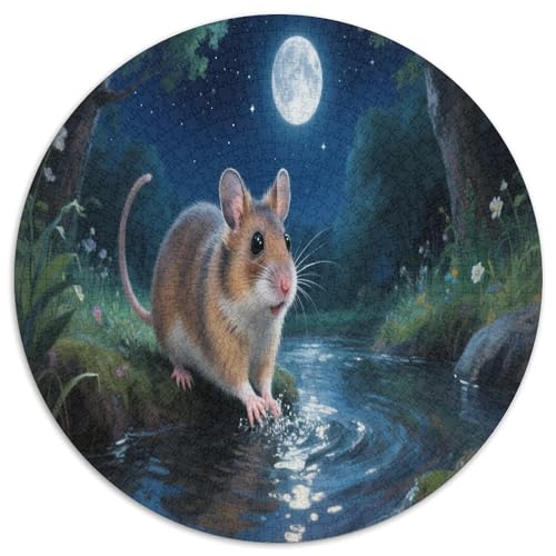 Hamster 1000 Teile Circular Puzzles Für Erwachsene Kinder - Schwer, Verringerter Druck Rundes Für Erwachsene Geschenke Für Mama, 1000pcs (67.5x67.5cm) von GKWEQPQWK