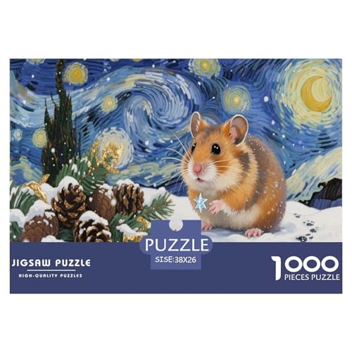 Hamster 1000 Teilen Puzzle Für Erwachsene Und Kinder Ab 12 Jahren Herausforderndes Premium Quality Perfekt Für Spieleabende Geschenk Für Liebhaber Oder Freunde 38x26cm/1000pcs Hamster 1000 Teilen Puzzle Für Erwachsene Und Kinder Ab 12 Jahren Herausforderndes Premium Quality Perfekt Für Spieleabende Geschenk Für Liebhaber Oder Freunde 38x26cm/1000pcs von GKWEQPQWK