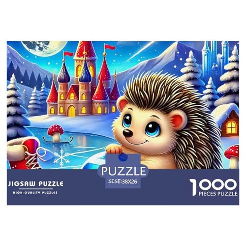 Hedgehog 1000 Teile Puzzle Für Erwachsene Und Kinder Ab 12 Jahren Herausforderndes Geschicklichkeitsspiel Für Die Ganze Familie Perfekt Für Spieleabende Geschenk Für Liebhaber Oder Freunde 38x26cm/10 von GKWEQPQWK