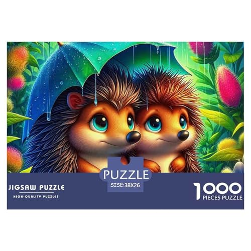 Hedgehog 1000 Teilen Puzzle Für Erwachsene Und Kinder Ab 12 Jahren Herausforderndes Premium Quality Familienspiel Geschenk Für Liebhaber Oder Freunde 38x26cm/1000pcs Hedgehog 1000 Teilen Puzzle Für Erwachsene Und Kinder Ab 12 Jahren Herausforderndes Premium Quality Familienspiel Geschenk Für Liebhaber Oder Freunde 38x26cm/1000pcs von GKWEQPQWK