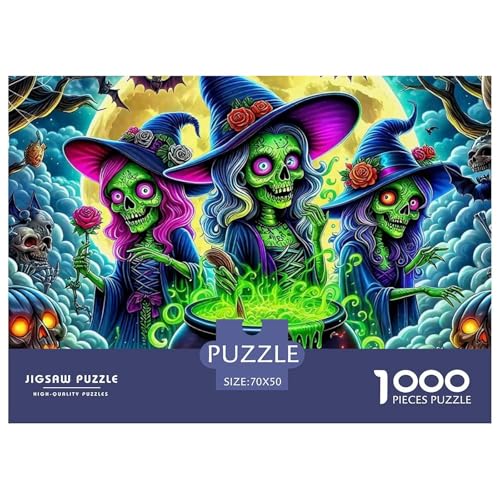 Hexe 1000 Teilen Puzzle Für Erwachsene Und Kinder Ab 12 Jahren Herausforderndes Geschicklichkeitsspiel Für Die Ganze Familie Familienspiel Geschenk Für Liebhaber Oder Freunde 70x50cm/1000pcs Hexe 1000 Teilen Puzzle Für Erwachsene Und Kinder Ab 12 Jahren Herausforderndes Geschicklichkeitsspiel Für Die Ganze Familie Familienspiel Geschenk Für Liebhaber Oder Freunde 70x50cm/1000pcs von GKWEQPQWK