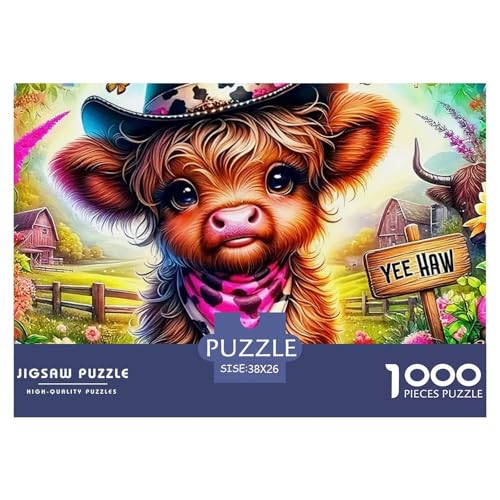 Highland Katzetle 1000 Teile Puzzle Für Erwachsene Und Kinder Ab 12 Jahren Herausforderndes Premium Quality Perfekt Für Spieleabende Geschenk Für Liebhaber Oder Freunde 38x26cm/1000pcs von GKWEQPQWK
