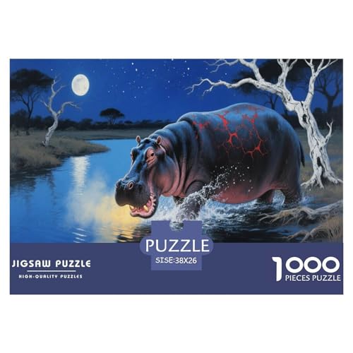 Hippo 1000 Teile Puzzle Für Erwachsene Und Kinder Ab 12 Jahren Herausforderndes Geschicklichkeitsspiel Für Die Ganze Familie Perfekt Für Spieleabende Geschenk Für Liebhaber Oder Freunde 38x26cm/1000p Hippo 1000 Teile Puzzle Für Erwachsene Und Kinder Ab 12 Jahren Herausforderndes Geschicklichkeitsspiel Für Die Ganze Familie Perfekt Für Spieleabende Geschenk Für Liebhaber Oder Freunde 38x26cm/1000p von GKWEQPQWK