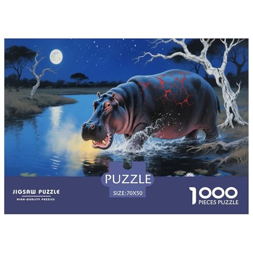 Hippo 1000 Teile Puzzle Für Erwachsene Und Kinder Ab 12 Jahren Herausforderndes Premium Quality Perfekt Für Spieleabende Geschenk Für Liebhaber Oder Freunde 70x50cm/1000pcs Hippo 1000 Teile Puzzle Für Erwachsene Und Kinder Ab 12 Jahren Herausforderndes Premium Quality Perfekt Für Spieleabende Geschenk Für Liebhaber Oder Freunde 70x50cm/1000pcs von GKWEQPQWK