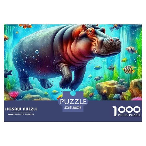 Hippopotamus 1000 Teilen Puzzle Für Erwachsene Und Kinder Ab 12 Jahren Herausforderndes Geschicklichkeitsspiel Für Die Ganze Familie Familienspiel Geschenk Für Liebhaber Oder Freunde 38x26cm/1000pcs Hippopotamus 1000 Teilen Puzzle Für Erwachsene Und Kinder Ab 12 Jahren Herausforderndes Geschicklichkeitsspiel Für Die Ganze Familie Familienspiel Geschenk Für Liebhaber Oder Freunde 38x26cm/1000pcs von GKWEQPQWK