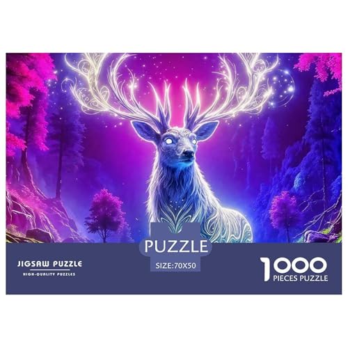 Hirsch 1000 Teile Puzzle Für Erwachsene Und Kinder Ab 12 Jahren Herausforderndes Geschicklichkeitsspiel Für Die Ganze Familie Familienspiel Geschenk Für Liebhaber Oder Freunde 70x50cm/1000pcs Hirsch 1000 Teile Puzzle Für Erwachsene Und Kinder Ab 12 Jahren Herausforderndes Geschicklichkeitsspiel Für Die Ganze Familie Familienspiel Geschenk Für Liebhaber Oder Freunde 70x50cm/1000pcs von GKWEQPQWK