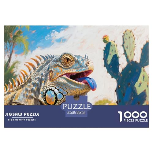 Iguana 1000 Teile Puzzle Für Erwachsene Und Kinder Ab 12 Jahren Herausforderndes Premium Quality Familienspiel Geschenk Für Liebhaber Oder Freunde 38x26cm/1000pcs Iguana 1000 Teile Puzzle Für Erwachsene Und Kinder Ab 12 Jahren Herausforderndes Premium Quality Familienspiel Geschenk Für Liebhaber Oder Freunde 38x26cm/1000pcs von GKWEQPQWK