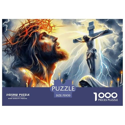Jesus - Religion 1000 Teile Puzzle Für Erwachsene Und Kinder Ab 12 Jahren Herausforderndes Geschicklichkeitsspiel Für Die Ganze Familie Perfekt Für Spieleabende Geschenk Für Liebhaber Oder Freunde 70 von GKWEQPQWK