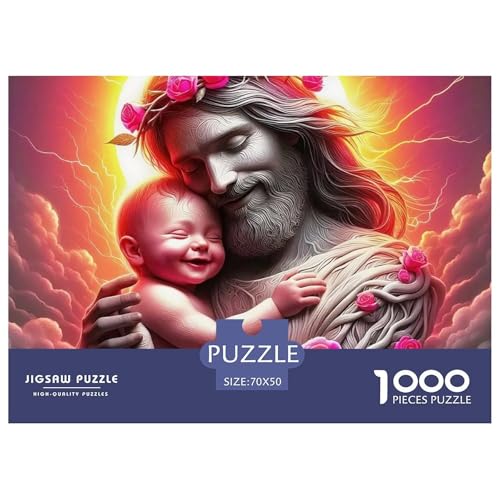 Jesus - Religion 1000 Teile Puzzle Für Erwachsene Und Kinder Ab 12 Jahren Herausforderndes Geschicklichkeitsspiel Für Die Ganze Familie Perfekt Für Spieleabende Geschenk Für Liebhaber Oder Freunde 70 von GKWEQPQWK