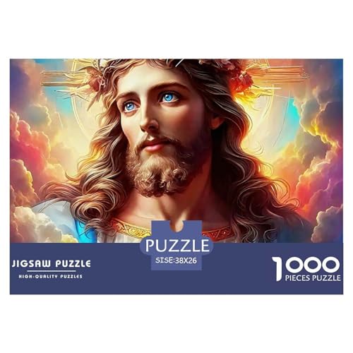 Jesus - Religion 1000 Teile Puzzle Für Erwachsene Und Kinder Ab 12 Jahren Herausforderndes Premium Quality Familienspiel Geschenk Für Liebhaber Oder Freunde 38x26cm/1000pcs Jesus - Religion 1000 Teile Puzzle Für Erwachsene Und Kinder Ab 12 Jahren Herausforderndes Premium Quality Familienspiel Geschenk Für Liebhaber Oder Freunde 38x26cm/1000pcs von GKWEQPQWK