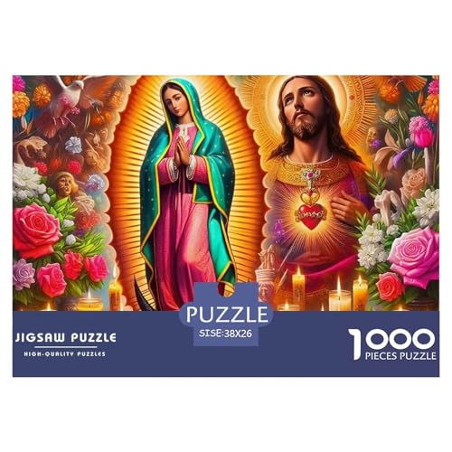 Jesus - Religion 1000 Teile Puzzle Für Erwachsene Und Kinder Ab 12 Jahren Kreative Unterhaltung Spaß Klassisches Premium Quality Perfekt Für Spieleabende Geschenk Für Liebhaber Oder Freunde 38x26cm/1 von GKWEQPQWK