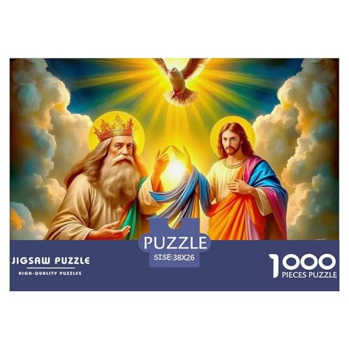 Jesus - Religion 1000 Teile Puzzle Für Erwachsene Und Kinder Kreative Unterhaltung Spaß Klassisches Geschicklichkeitsspiel Für Die Ganze Familie Familienspiel Geschenk Für Liebhaber Oder Freunde 38x2 von GKWEQPQWK
