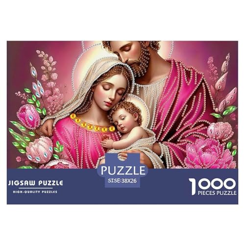 Jesus - Religion 1000 Teile Puzzle Für Erwachsene Und Kinder Kreative Unterhaltung Spaß Klassisches Premium Quality Familienspiel Geschenk Für Liebhaber Oder Freunde 38x26cm/1000pcs von GKWEQPQWK