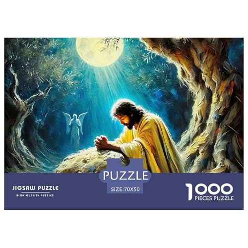 Jesus - Religion 1000 Teilen Puzzle Für Erwachsene Und Kinder Ab 12 Jahren Herausforderndes Premium Quality Familienspiel Geschenk Für Liebhaber Oder Freunde 70x50cm/1000pcs Jesus - Religion 1000 Teilen Puzzle Für Erwachsene Und Kinder Ab 12 Jahren Herausforderndes Premium Quality Familienspiel Geschenk Für Liebhaber Oder Freunde 70x50cm/1000pcs von GKWEQPQWK