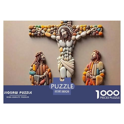 Jesus - Religion 1000 Teilen Puzzle Für Erwachsene Und Kinder Herausforderndes Geschicklichkeitsspiel Für Die Ganze Familie Perfekt Für Spieleabende Geschenk Für Liebhaber Oder Freunde 38x26cm/1000pc von GKWEQPQWK