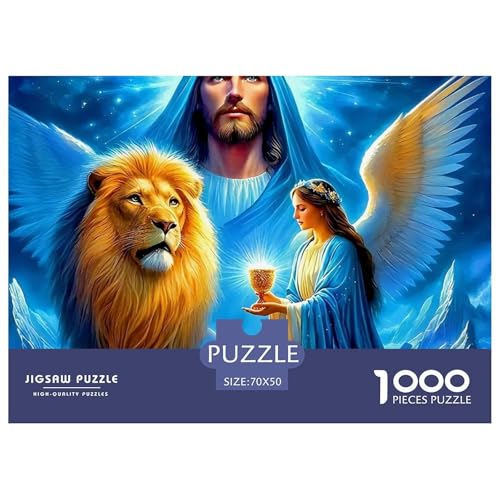 Jesus - Religion 1000 Teilen Puzzle Für Erwachsene Und Kinder Kreative Unterhaltung Spaß Klassisches Geschicklichkeitsspiel Für Die Ganze Familie Familienspiel Geschenk Für Liebhaber Oder Freunde 70x von GKWEQPQWK