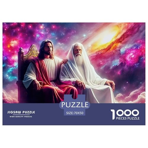 Jesus - Religion 1000 Teilen Puzzle Für Erwachsene Und Kinder Kreative Unterhaltung Spaß Klassisches Premium Quality Familienspiel Geschenk Für Liebhaber Oder Freunde 70x50cm/1000pcs von GKWEQPQWK