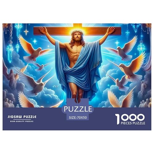 Jesus - Religion 1000 Teilen Puzzle Für Erwachsene Und Kinder Kreative Unterhaltung Spaß Klassisches Premium Quality Familienspiel Geschenk Für Liebhaber Oder Freunde 70x50cm/1000pcs von GKWEQPQWK