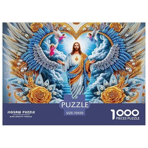 Jesus - Religion 1000 Teilen Puzzle Für Erwachsene Und Kinder Kreative Unterhaltung Spaß Klassisches Premium Quality Perfekt Für Spieleabende Geschenk Für Liebhaber Oder Freunde 70x50cm/1000pcs von GKWEQPQWK