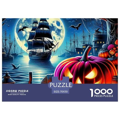 Jumbie Kürbisse 1000 Teilen Puzzle Für Erwachsene Und Kinder Ab 12 Jahren Kreative Unterhaltung Spaß Klassisches Premium Quality Perfekt Für Spieleabende Geschenk Für Liebhaber Oder Freunde 70x50cm/1 von GKWEQPQWK