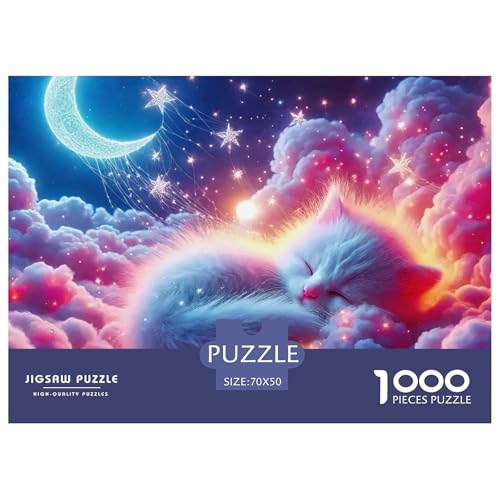 Katze 1000 Teile Puzzle Für Erwachsene Und Kinder Ab 12 Jahren Herausforderndes Geschicklichkeitsspiel Für Die Ganze Familie Familienspiel Geschenk Für Liebhaber Oder Freunde 70x50cm/1000pcs Katze 1000 Teile Puzzle Für Erwachsene Und Kinder Ab 12 Jahren Herausforderndes Geschicklichkeitsspiel Für Die Ganze Familie Familienspiel Geschenk Für Liebhaber Oder Freunde 70x50cm/1000pcs von GKWEQPQWK