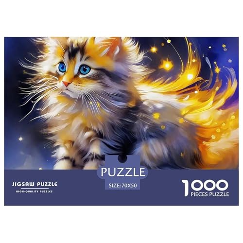 Katze 1000 Teilen Puzzle Für Erwachsene Und Kinder Ab 12 Jahren Herausforderndes Premium Quality Familienspiel Geschenk Für Liebhaber Oder Freunde 70x50cm/1000pcs Katze 1000 Teilen Puzzle Für Erwachsene Und Kinder Ab 12 Jahren Herausforderndes Premium Quality Familienspiel Geschenk Für Liebhaber Oder Freunde 70x50cm/1000pcs von GKWEQPQWK