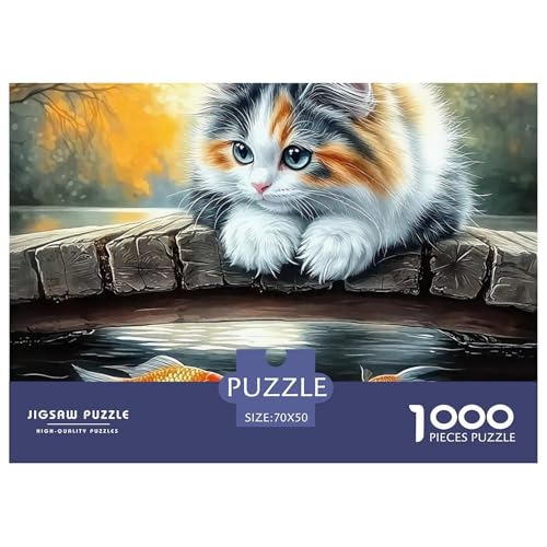 Katze 1000 Teilen Puzzle Für Erwachsene Und Kinder Ab 12 Jahren Herausforderndes Premium Quality Familienspiel Geschenk Für Liebhaber Oder Freunde 70x50cm/1000pcs Katze 1000 Teilen Puzzle Für Erwachsene Und Kinder Ab 12 Jahren Herausforderndes Premium Quality Familienspiel Geschenk Für Liebhaber Oder Freunde 70x50cm/1000pcs von GKWEQPQWK