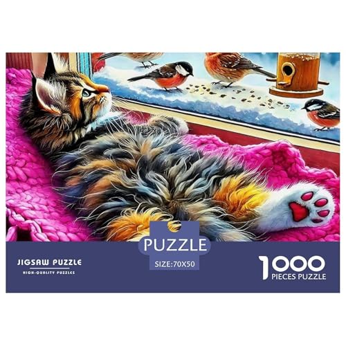 Katze 1000 Teilen Puzzle Für Erwachsene Und Kinder Ab 12 Jahren Herausforderndes Premium Quality Familienspiel Geschenk Für Liebhaber Oder Freunde 70x50cm/1000pcs Katze 1000 Teilen Puzzle Für Erwachsene Und Kinder Ab 12 Jahren Herausforderndes Premium Quality Familienspiel Geschenk Für Liebhaber Oder Freunde 70x50cm/1000pcs von GKWEQPQWK