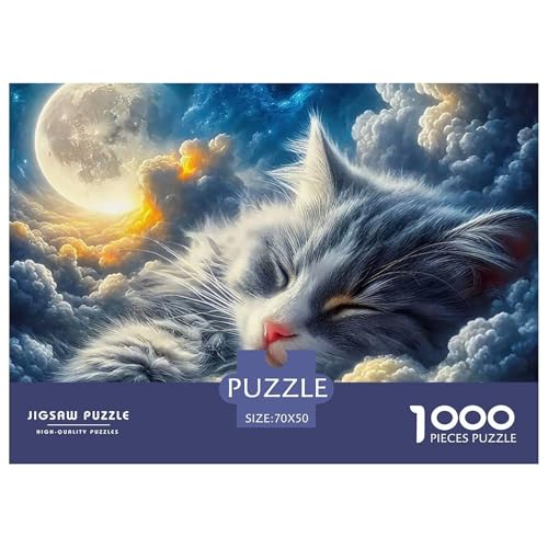 Katze 1000 Teilen Puzzle Für Erwachsene Und Kinder Ab 12 Jahren Kreative Unterhaltung Spaß Klassisches Geschicklichkeitsspiel Für Die Ganze Familie Perfekt Für Spieleabende Geschenk Für Liebhaber Oder von GKWEQPQWK