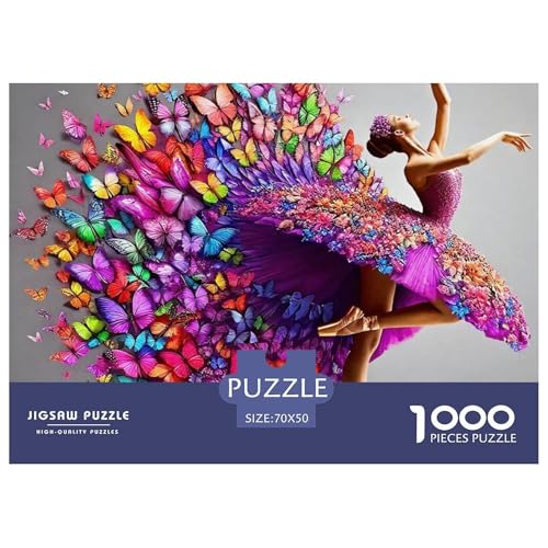 Kleid Schönheit 1000 Teilen Puzzle Für Erwachsene Und Kinder Ab 12 Jahren Herausforderndes Premium Quality Perfekt Für Spieleabende Geschenk Für Liebhaber Oder Freunde 70x50cm/1000pcs von GKWEQPQWK