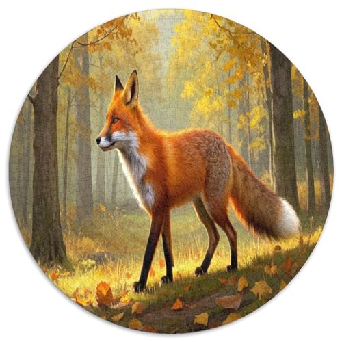 Kleiner Hirsch 1000 Teile Circular Puzzles Erwachsene Und Kinder, Schwieriges Großes Pädagogisches Verringerter Druck Karton - Familien- Geschenke Für Mama, 1000pcs (67.5x67.5cm) von GKWEQPQWK