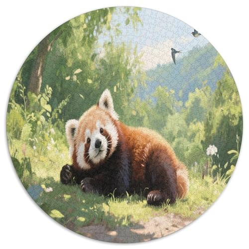 Kleinere Panda 1000 Teile Circular Puzzles Erwachsene Und Kinder, Schwieriges Großes Pädagogisches Rundes Für Erwachsene Geschenke Für Mama, 1000pcs (67.5x67.5cm) von GKWEQPQWK