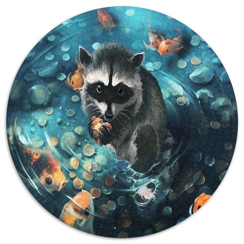 Kleinere Panda 1000 Teile Circular Puzzles Für Erwachsene Kinder - Schwer, Stressfreisetzung Spielzeug Geschenke Für Mama, 1000pcs (67.5x67.5cm) von GKWEQPQWK