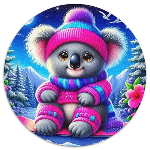 Koala 1000 Teile Circular Puzzles Für Erwachsene Kinder - Schwer, Stressfreisetzung Spielzeug Geschenke Für Mama, 1000pcs (67.5x67.5cm) von GKWEQPQWK
