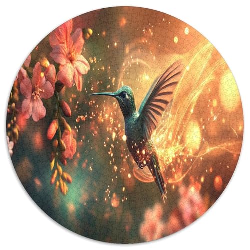 Kolibri 1000 Teile Circular Puzzles Stressabbau-Spielzeugfür Erwachsene Kinder - Schwer, Stressfreisetzung Spielzeug Geschenke Für Mama, 1000pcs (67.5x67.5cm) von GKWEQPQWK